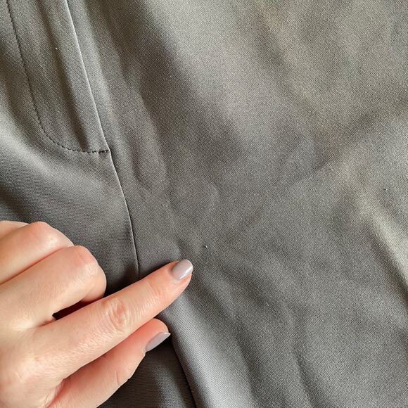 St. John Gray Grey High Waist Wide Leg Career Trouser Pants Women's 10 - Picture 2 of 6